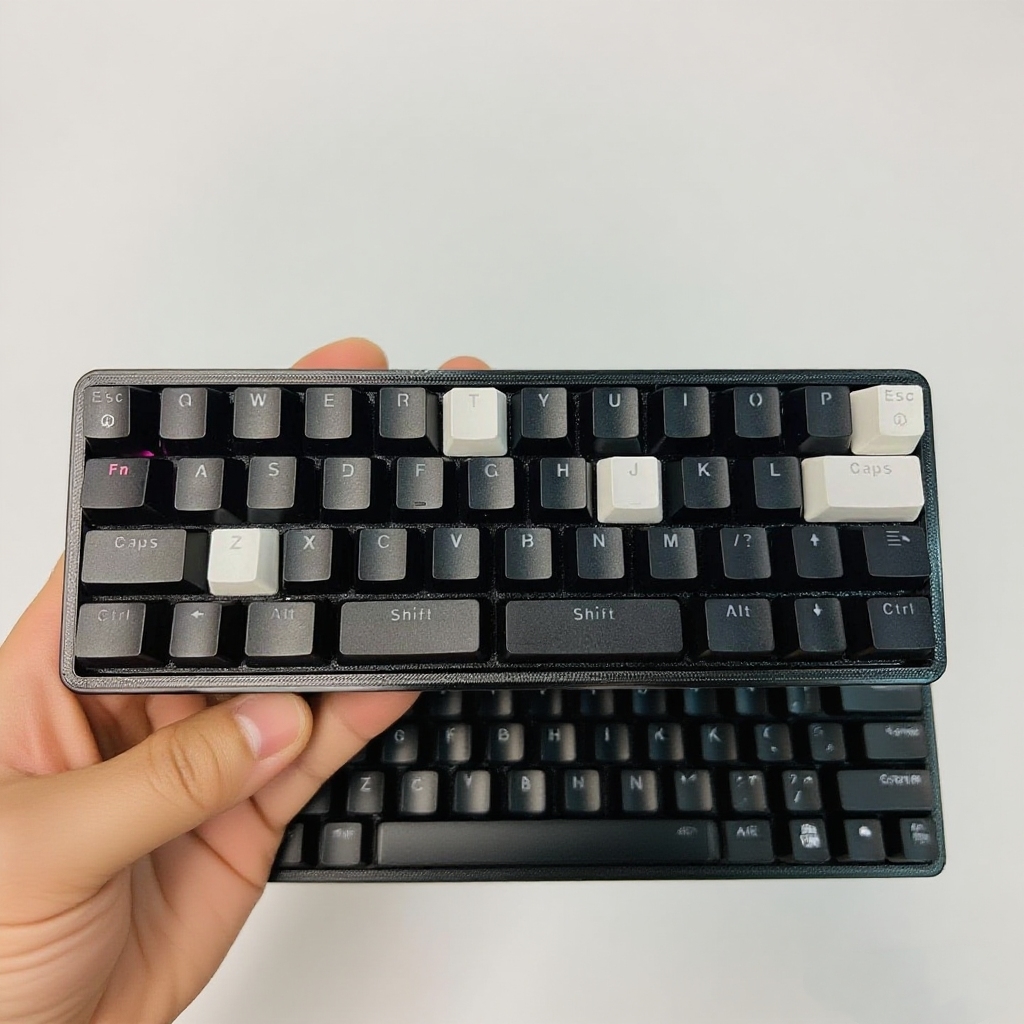 Pc Gaming Kit - 40%プランクミニキーボードキット ワイヤレス トライモード 42キー 3D VAIL