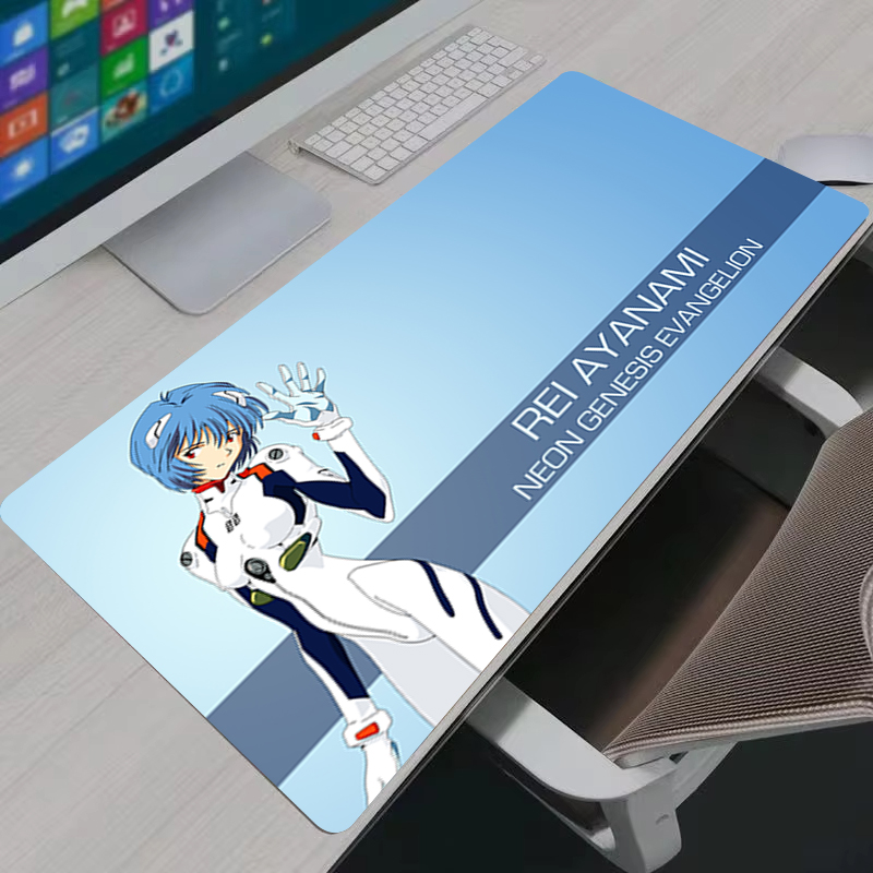 Pc Gaming Evangelion - 大型XXLマウスパッド オフィス用マウスパッド PCアクセサリー ゲーミングマウスマット アニメガール 綾波レイ
