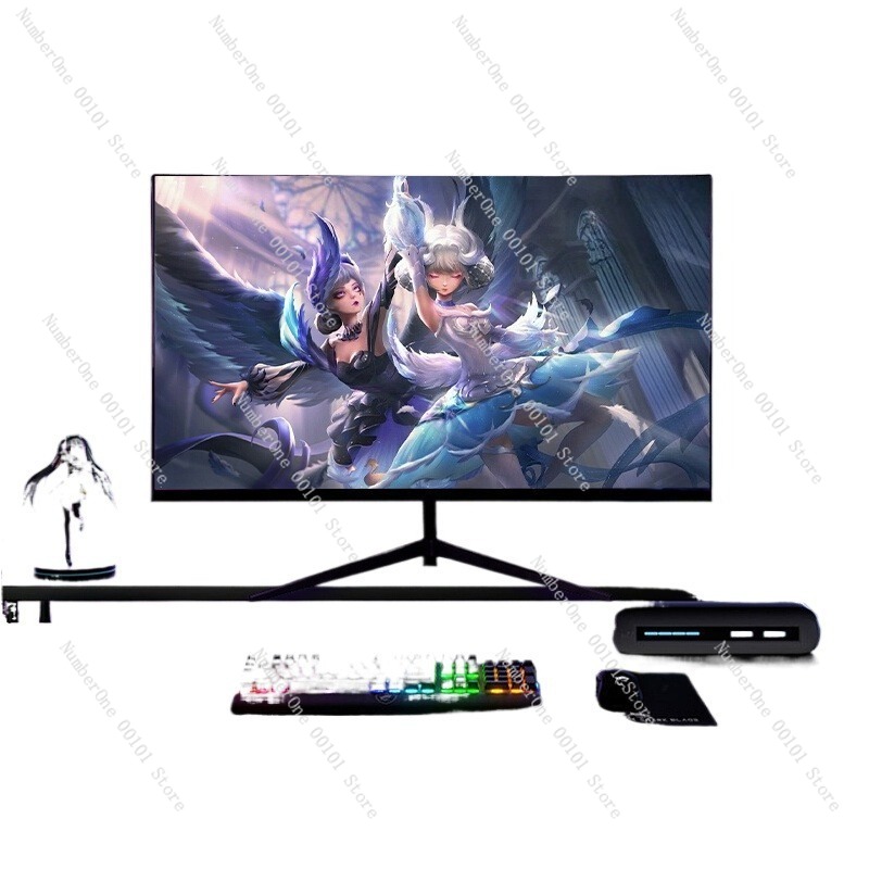 High Refresh Monitor - 24インチ 2K 144Hz ベゼルレス曲面モニター、ウルトラHDデスクトップおよびラップトップディスプレイ、内蔵スピーカー、高リフレッシュレートゲーミング