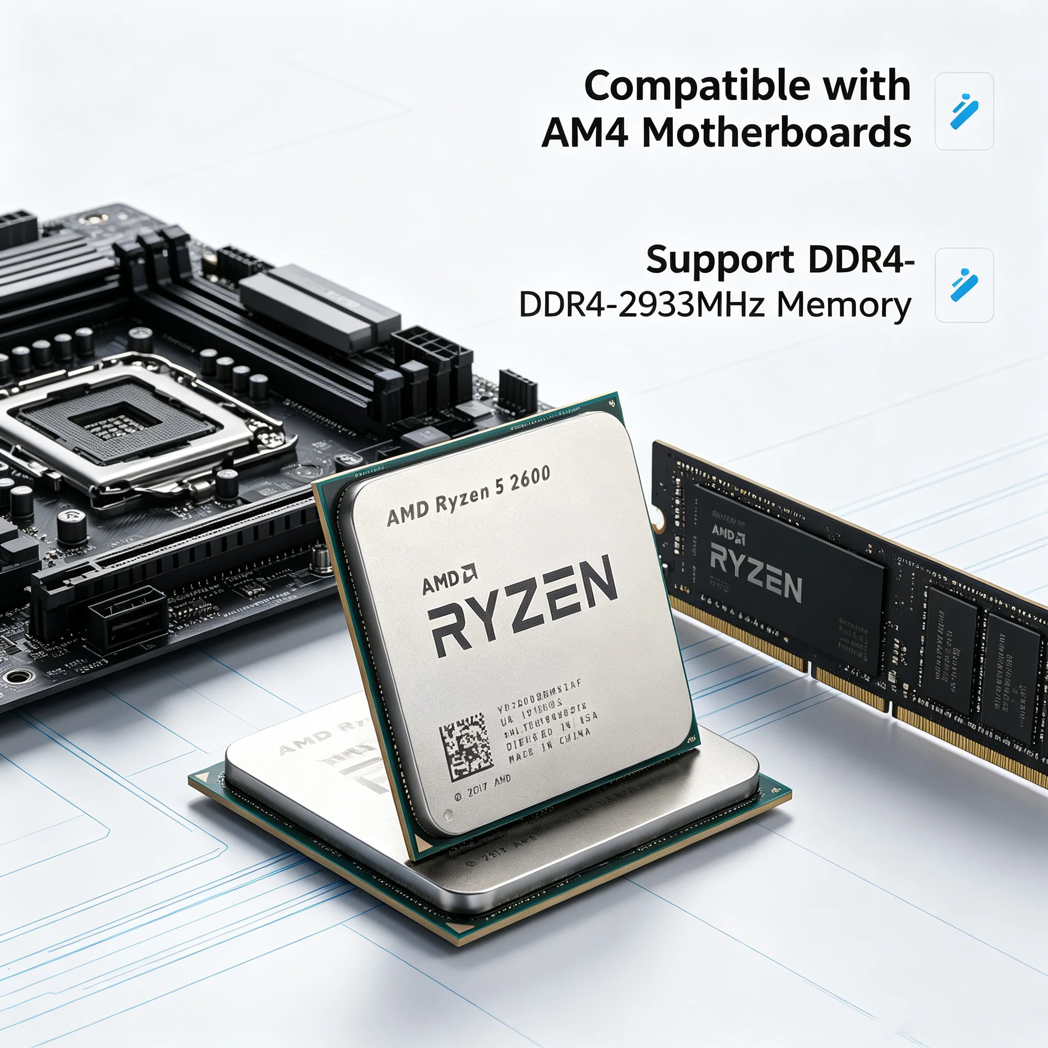 Pc Gaming Ryzen 5 - AMD Ryzen 5 2600 プロセッサー 3.4GHz