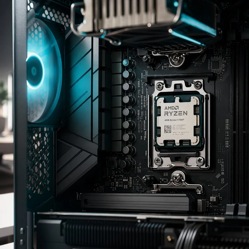 Pc Gaming Ryzen 5 - AMD Ryzen 5 7500F、6コア12スレッド、デスクトッププロセッサー、AM5ソケット、内蔵グラフィックスなし、ゲーミングPC用CPUチップ