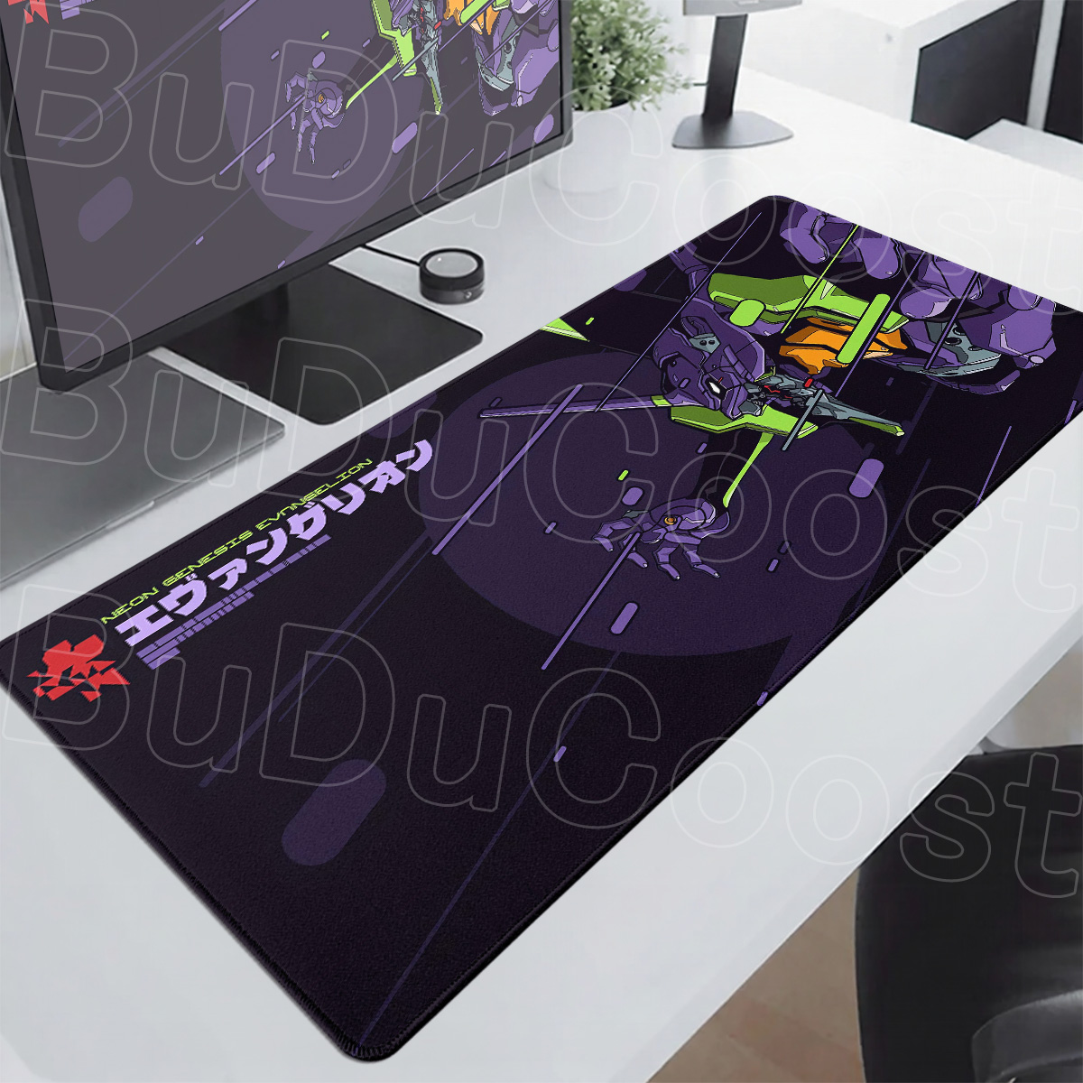 Pc Gaming Evangelion - アニメ E-エヴァンゲリオン マウスパッド 1000x500mm スピードゲーマー キーボード