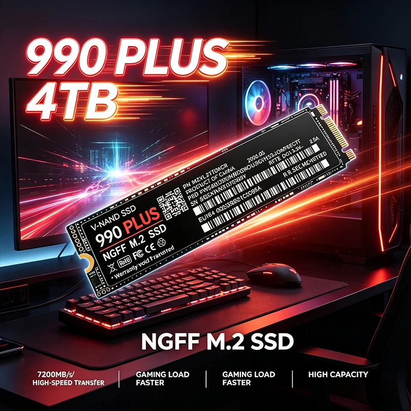 990 PLUS M.2 NGFF SSD 7200MB/s - Pc Gaming Ps5 のレビューと価格