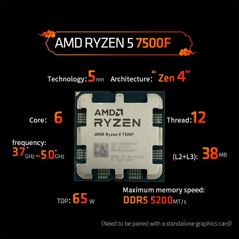 AMD Ryzen 5 7500F 3.7GHz 6コア 1 - Pc Gaming Ryzen 5 のレビューと価格