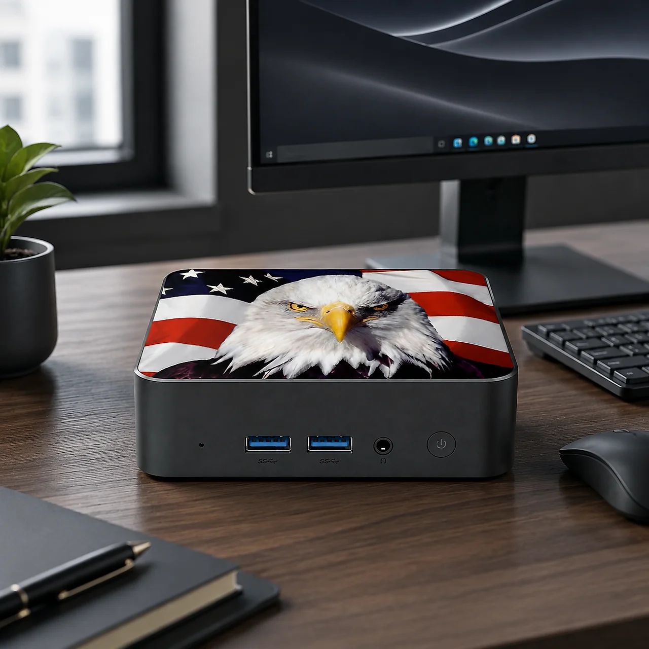 スリムなカナダ国旗デザインのミニデスクトップPC 2026  - Pc Gaming I9 のレビューと価格