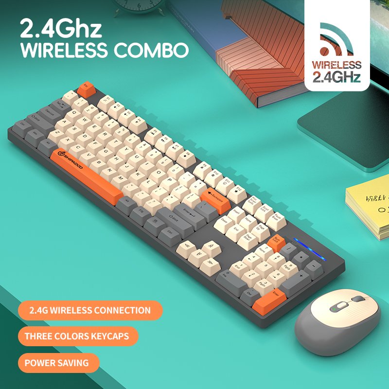 2.4Gワイヤレスオフィスキーボードマウスコンボ、オフィスや - Pc Gaming Set のレビューと価格