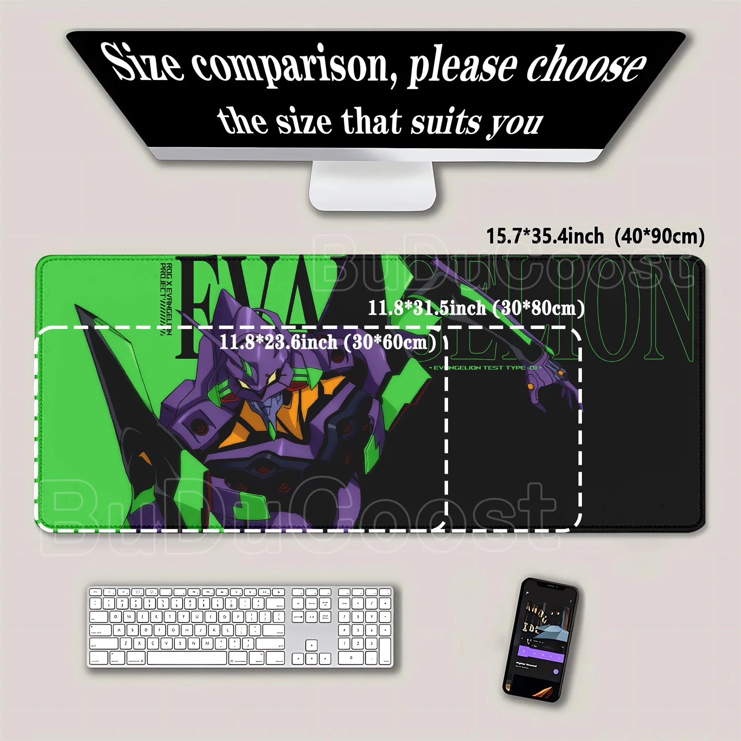 エヴァンジェリオン EVA 01 大型マウスパッドゲーマーデ - Pc Gaming Evangelion のレビューと価格