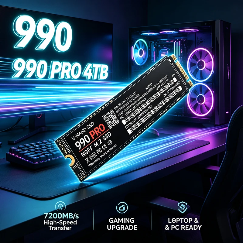 990 PRO M.2 NGFF SSD 7200MB/s  - Pc Gaming Ps5 のレビューと価格