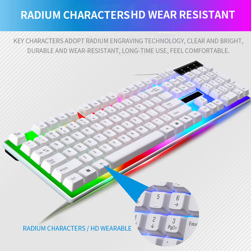 RGBゲーミングキーボードとマウスキット,ゲーマーキーボード - Pc Gaming Kit のレビューと価格