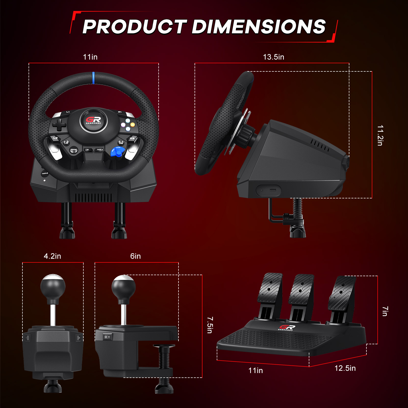 F127 ゲーミングステアリングホイール PS5/PS4/P - Pc Gaming Set のレビューと価格