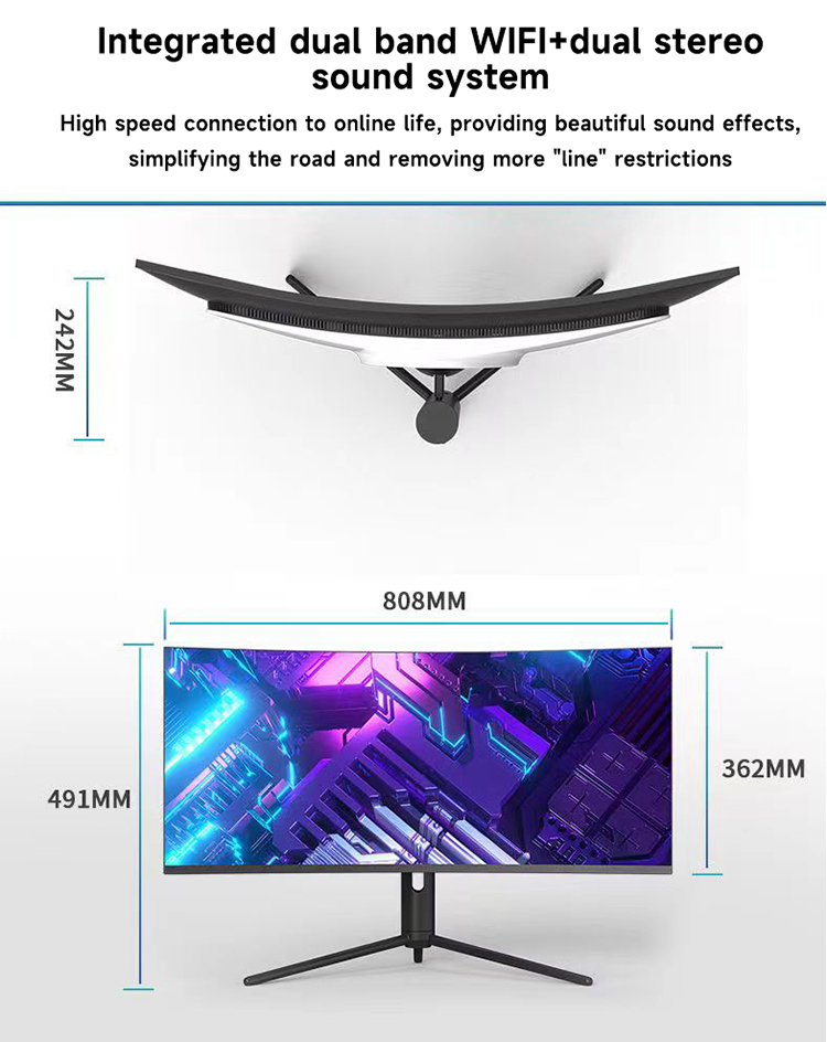 34インチ4K曲面スクリーンデスクトップパソコンオールインワ - Pc Gaming Set のレビューと価格
